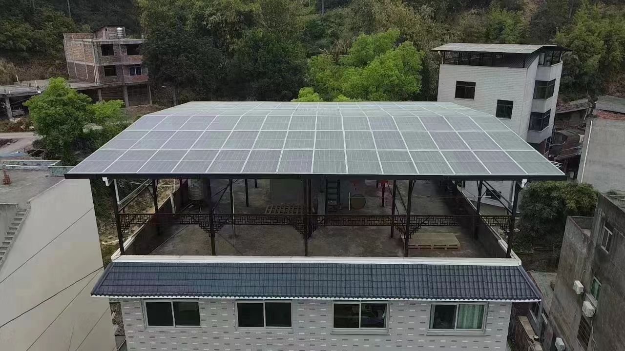 博罗15kw+10kwh自建别墅家庭光伏储能系统